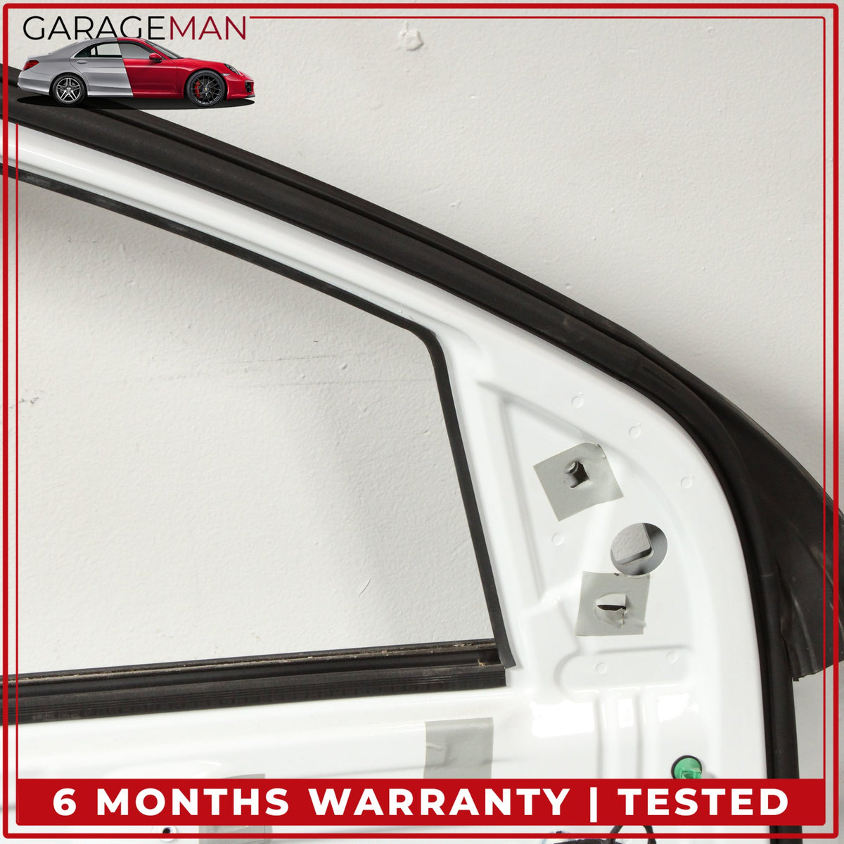 2007-2015 Audi Q7 Front Left Driver Side Door Shell Glacier White Metallic OEM