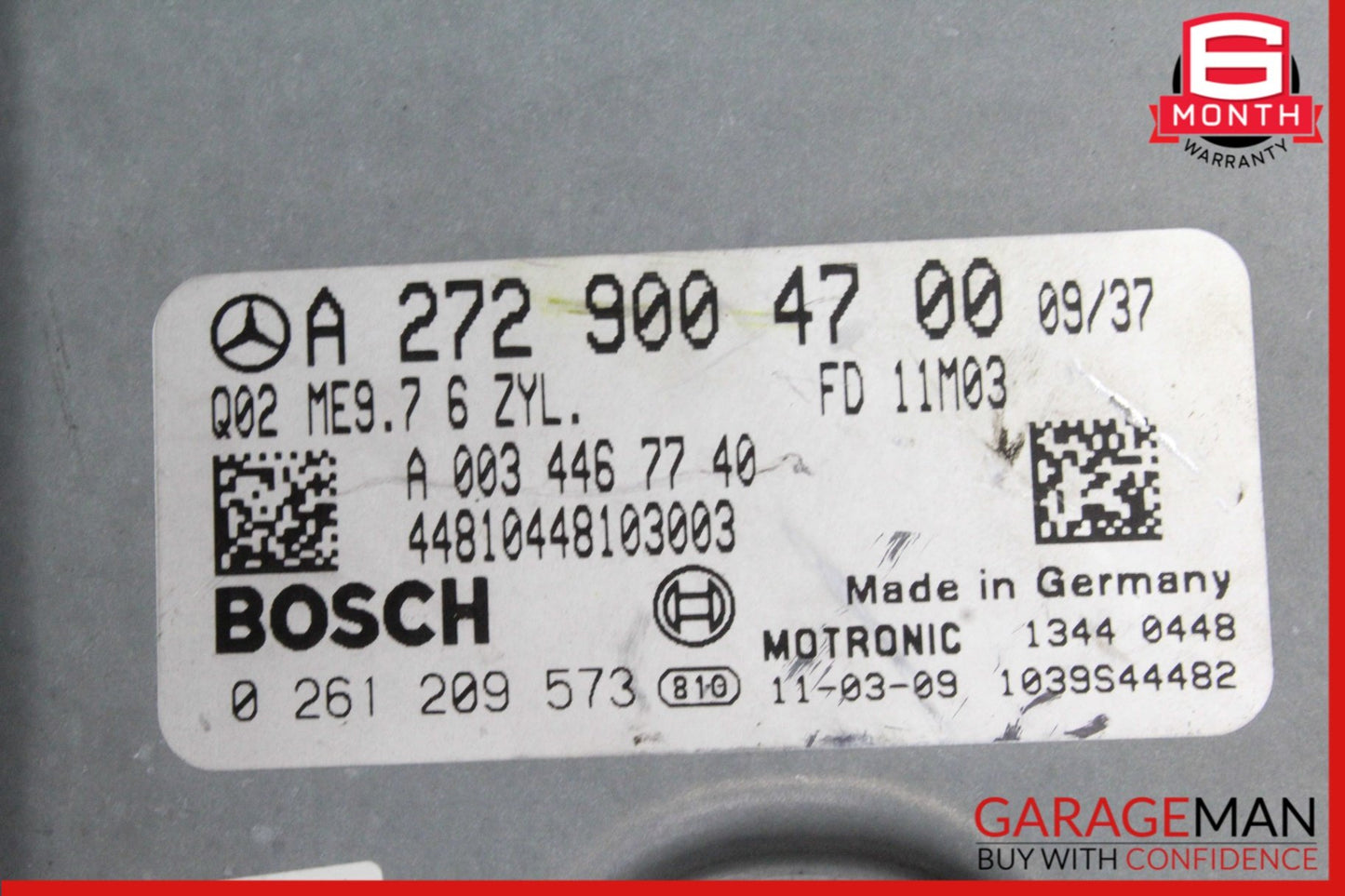 2008-2012 Mercedes-Benz E350 W212 Engine Control Module 2729004700