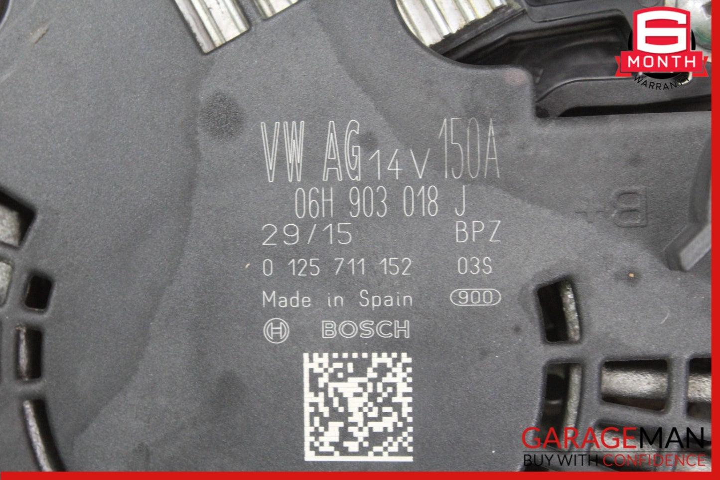2012-2016 Audi A4 B8 Sedan Alternator Generator 06H903018J