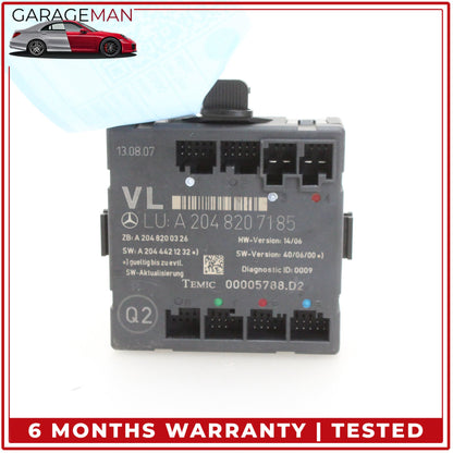 2008-2018 Mercedes-Benz C300 w204 Sedan Front Left Driver Side Door Control Module Unit 2048207185 OEM