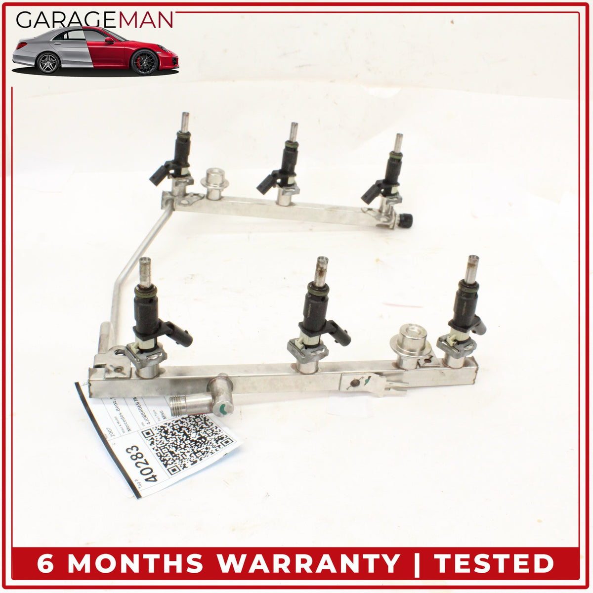 2005-2012 Mercedes W164 ML350 Fuel Injector Rail w/ Injectors 2720700995 OEM