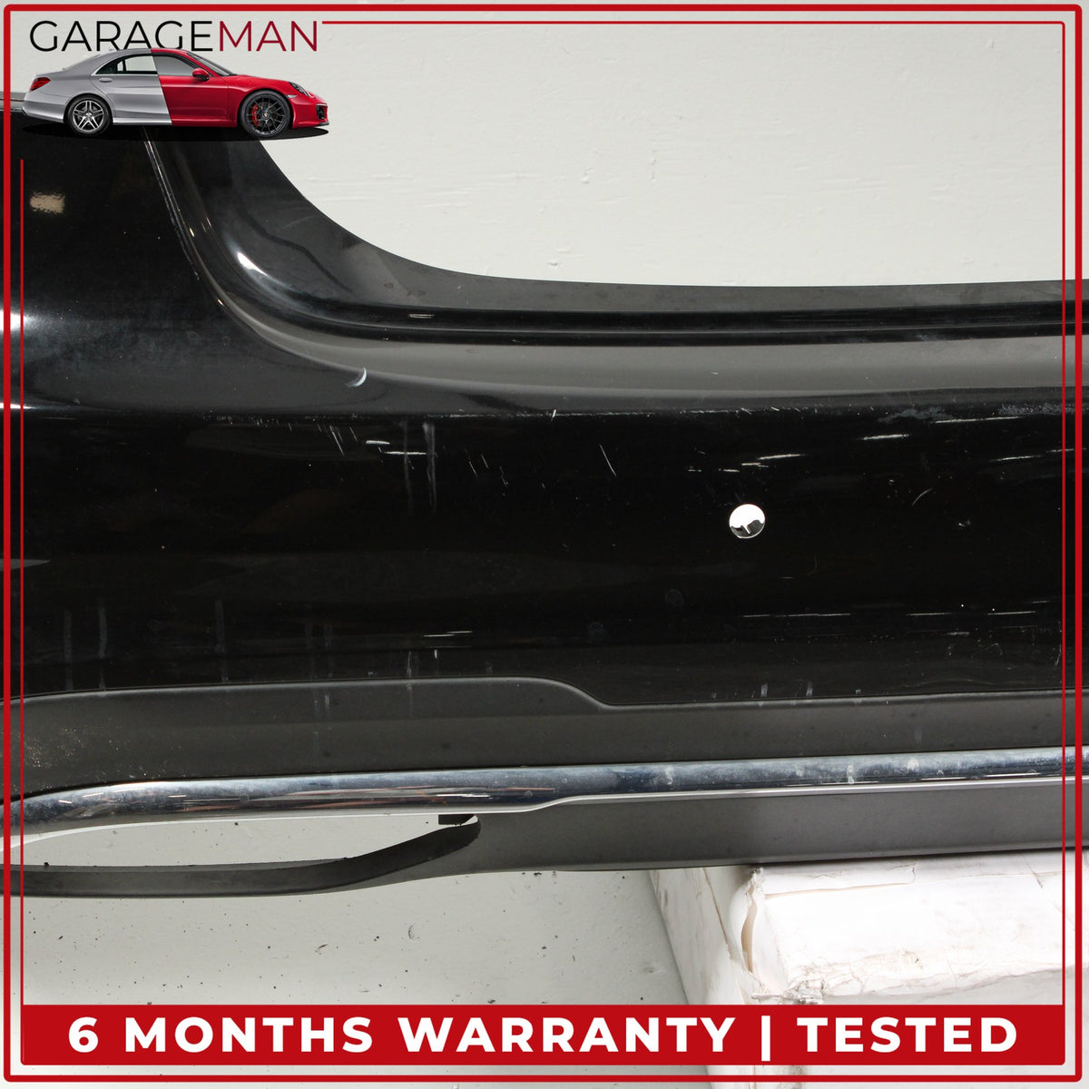 2014-2016 Mercedes W212 E400 E350 Sedan Rear Bumper Cover Black 2128853438 OEM