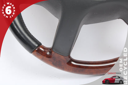 2007-2010 Mercedes W221 S550 Steering Wheel w/ Paddle Shifters Wood OEM