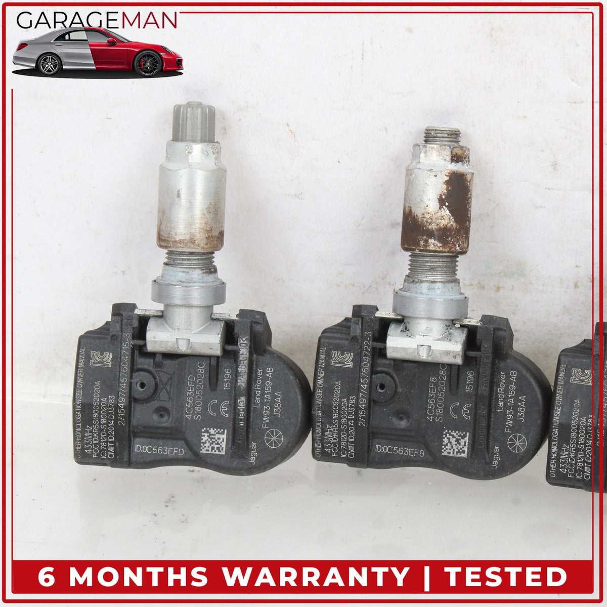 2013-2022 LR Range Rover L405 Tire Pressure Sensor (Set of 4) FW931A159AB OEM