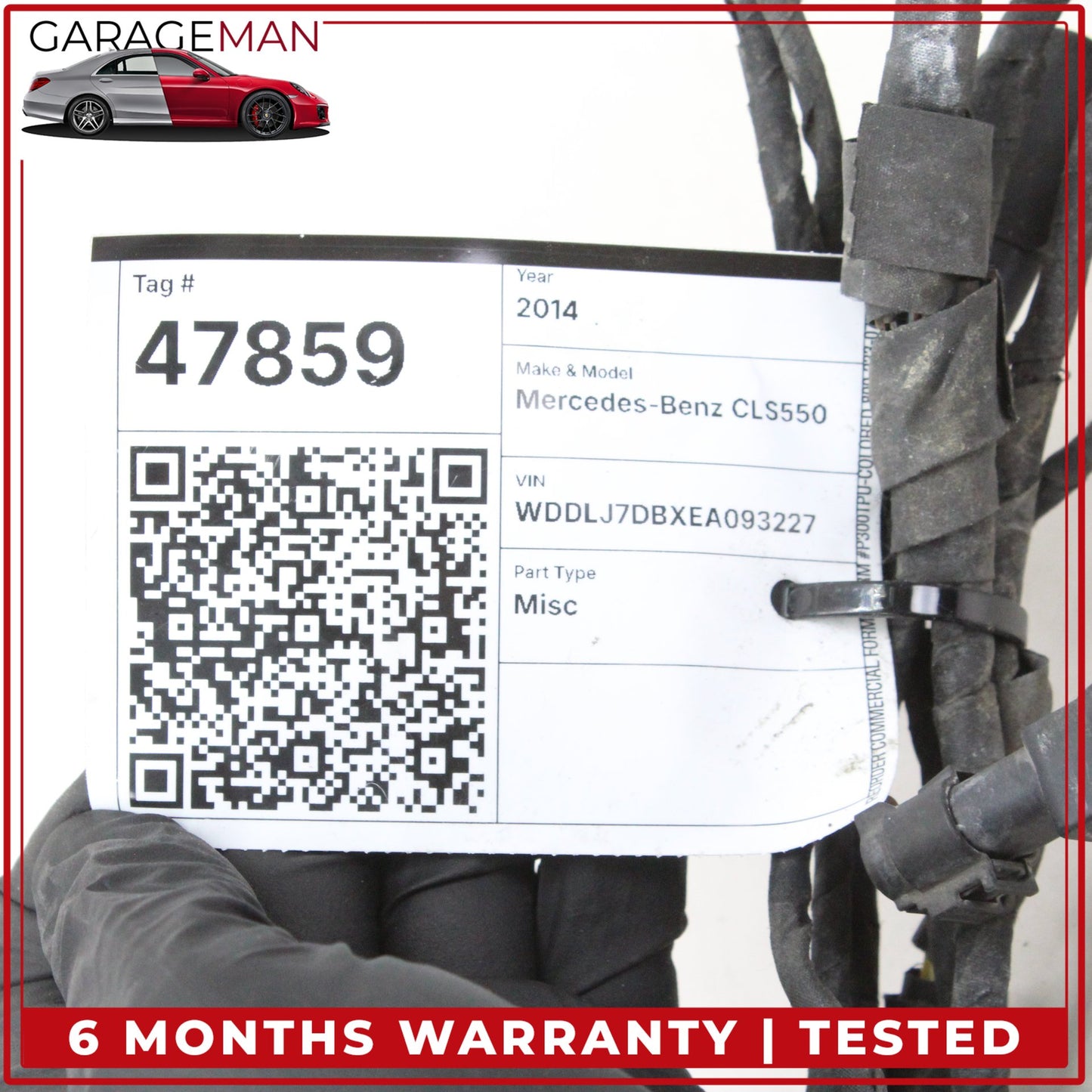 2012-2018 Mercedes W218 CLS550 Front Bumper Parking Wire Harness PDC w/ Sensors