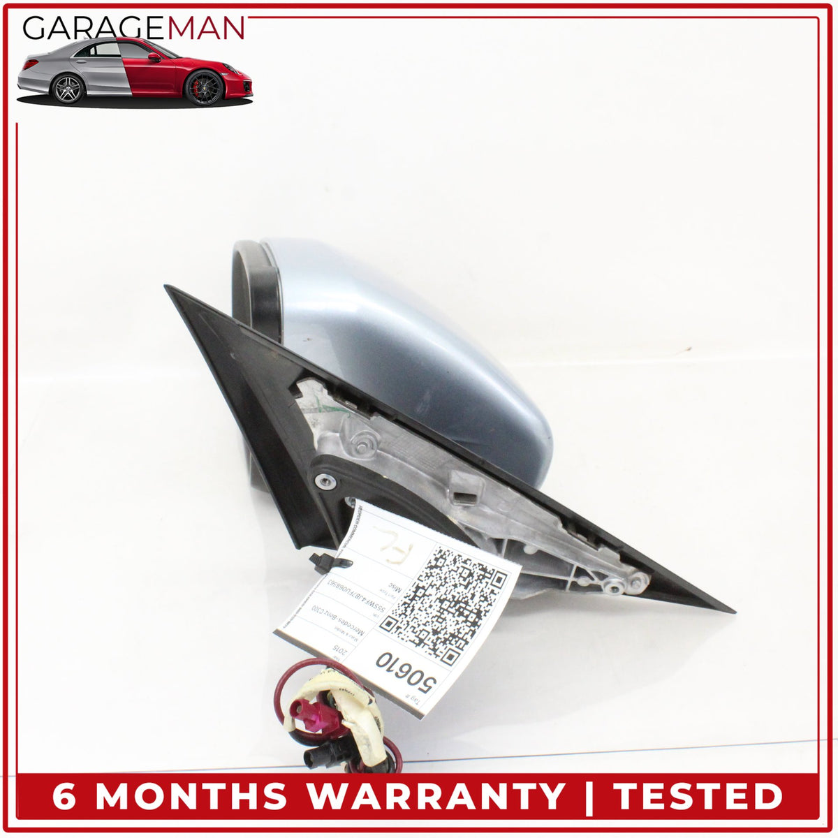 2015-2016 Mercedes W205 C300 Front Left Door Rear View Mirror w/ Blind Spot OEM