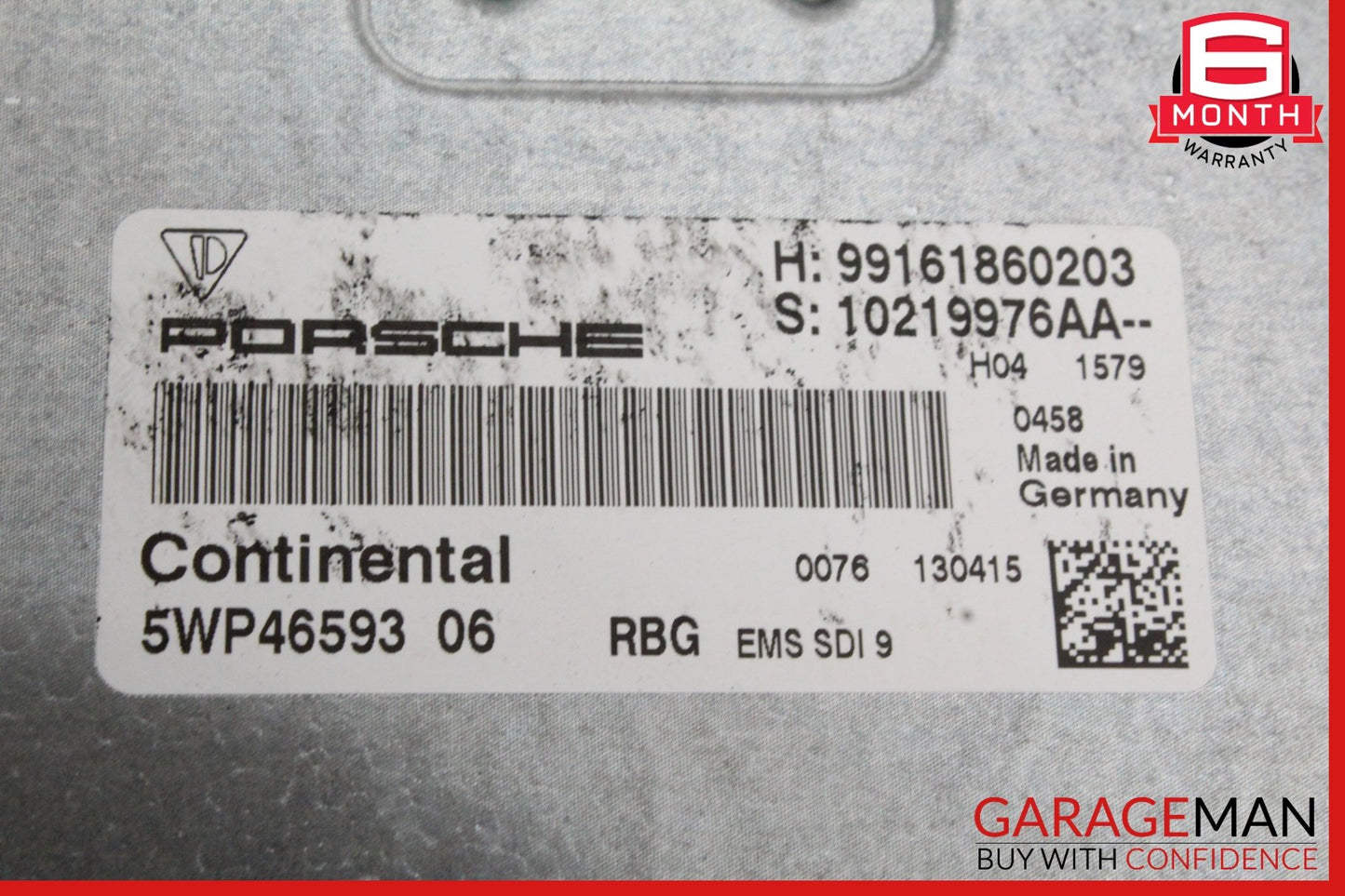 2013-2016 Porsche Cayman 981 2.7L Engine Computer Control Module 99161860203 OEM