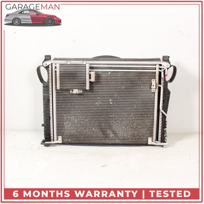 2003-2006 Mercedes R230 SL500 Engine Cooling Radiator AC A/C Condenser Assy OEM