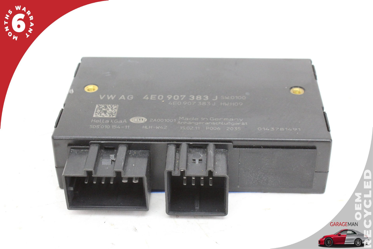 2007-2015 Audi Q7 SUV Trailer Tow Hitch Control Module Unit 4E0907383J OEM