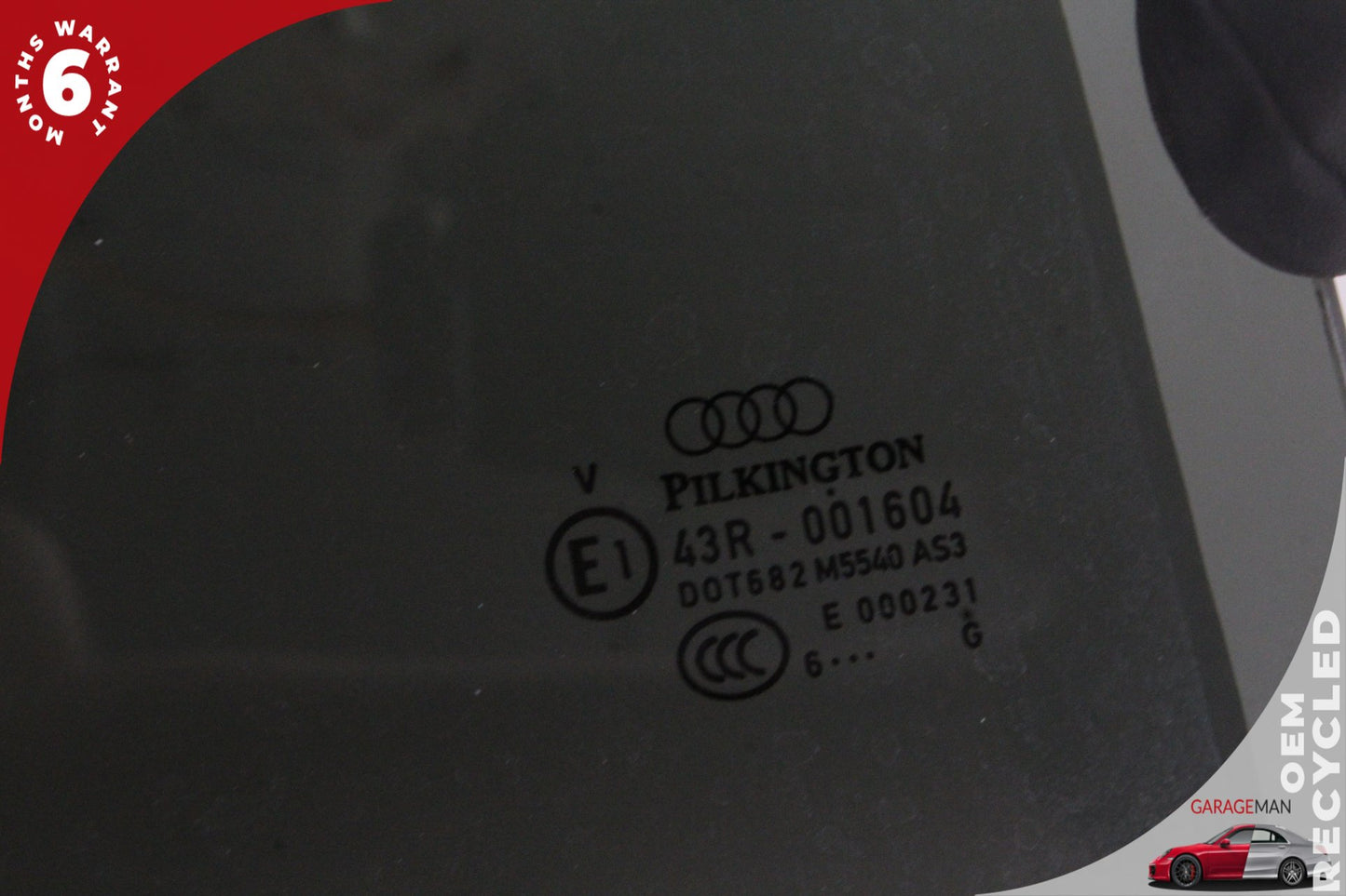 2007-2015 Audi Q7 4L Rear Right Passenger Side Window Glass 4L0845206A OEM