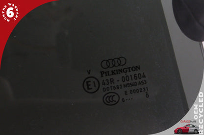 2007-2015 Audi Q7 4L Rear Right Passenger Side Window Glass 4L0845206A OEM
