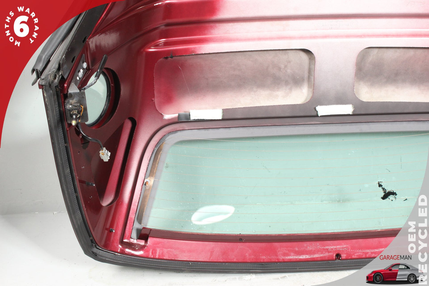 2002-2005 Ford Thunderbird Hard Top Roof Panel w/ Portholes Red OEM