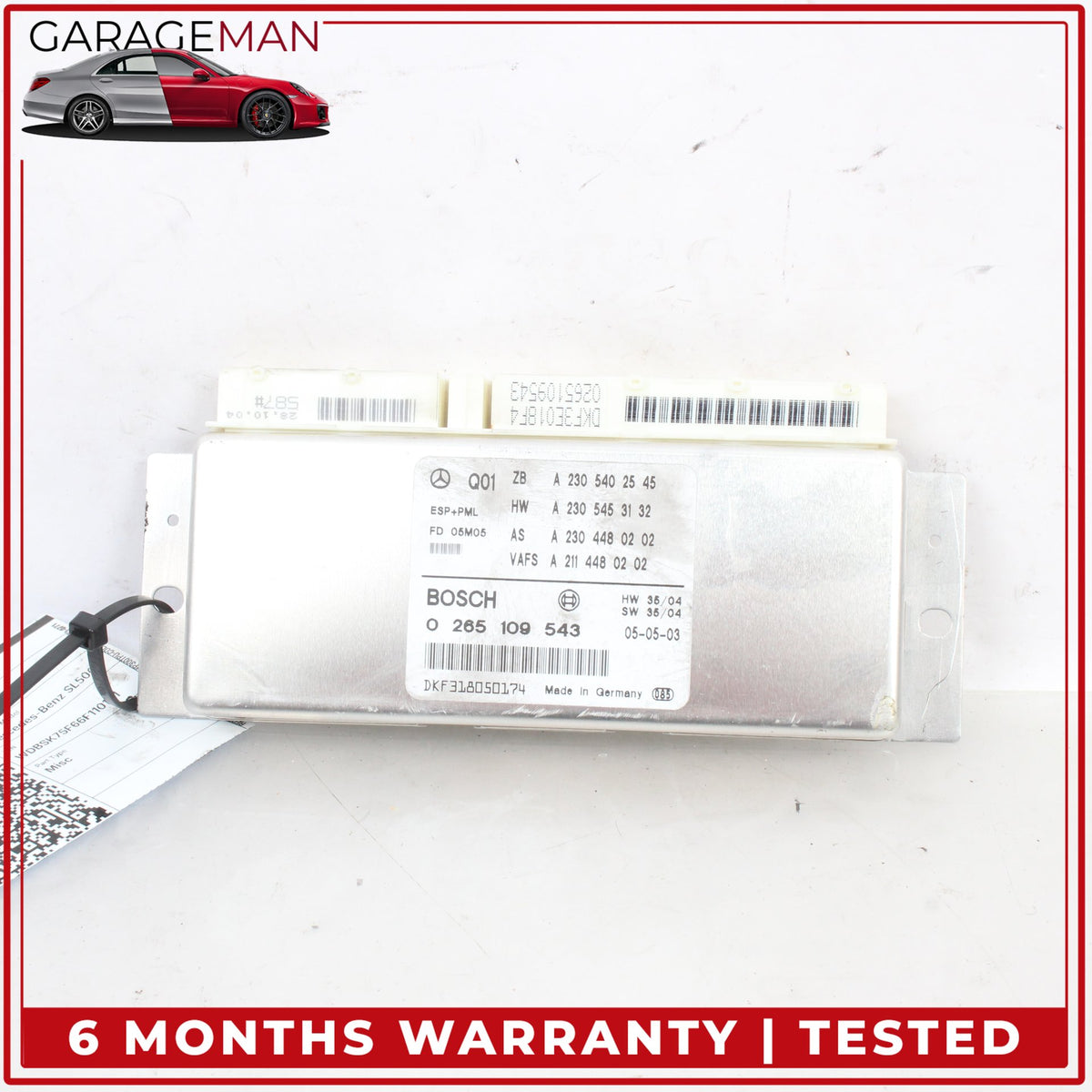 2002-2008 Mercedes R230 SL500 ESP Electronic Stability Control Module Unit OEM