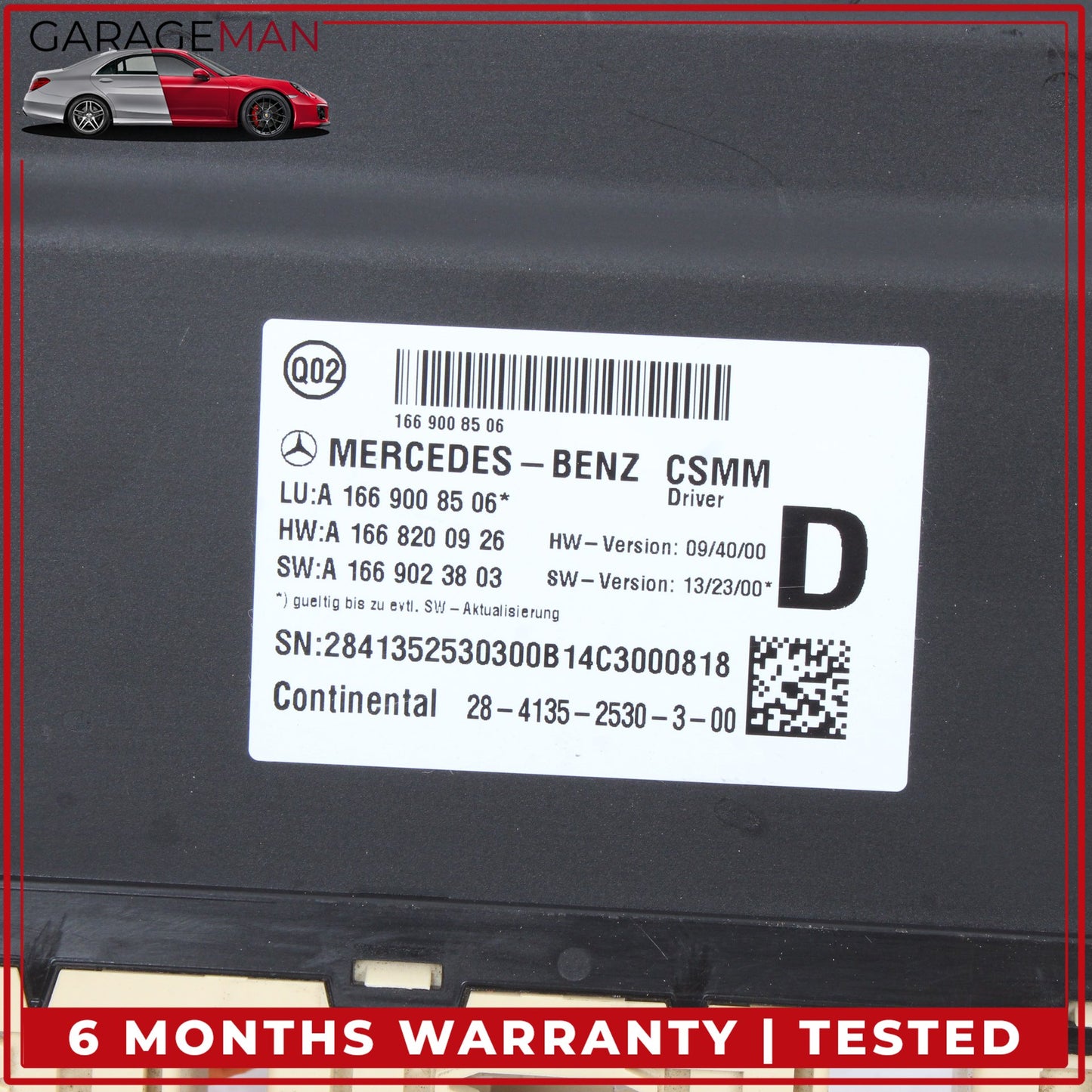 2012-2019 Mercedes W166 ML350 Front Left Seat Control Module 1669008506 OEM