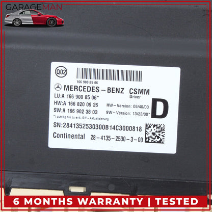 2012-2019 Mercedes W166 ML350 Front Left Seat Control Module 1669008506 OEM