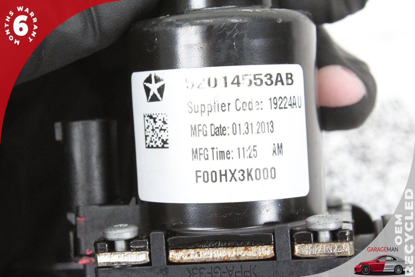 2012-2015 Fiat 500e 3-Way Coolant Water Pump Valve 52014555AB OEM