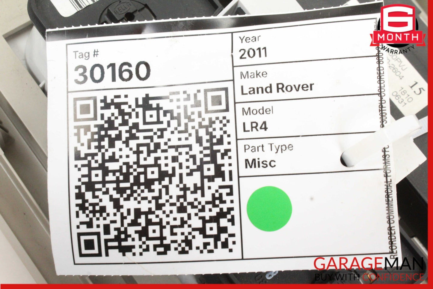 2010-2016 Land Rover LR4 Rear AC Climate Control Switch Panel JFC500850PVJ