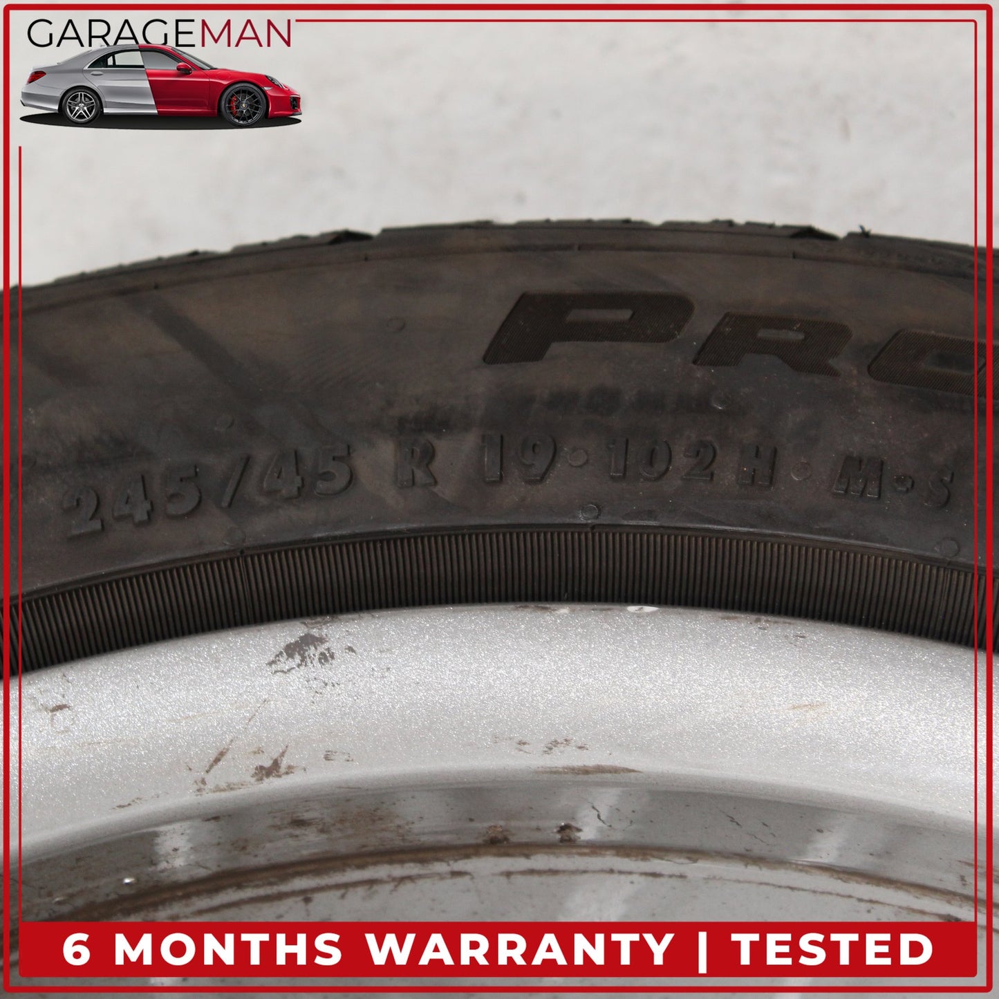 2014-2017 Mercedes W222 S550e S63 AMG Front Wheel Rim w/ Tire 8.5JX19H2 ET36 OEM