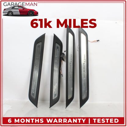 2017-2023 BMW 530e G30 Front and Rear Door Sill Scuff Plate Trim Set of 4 OEM