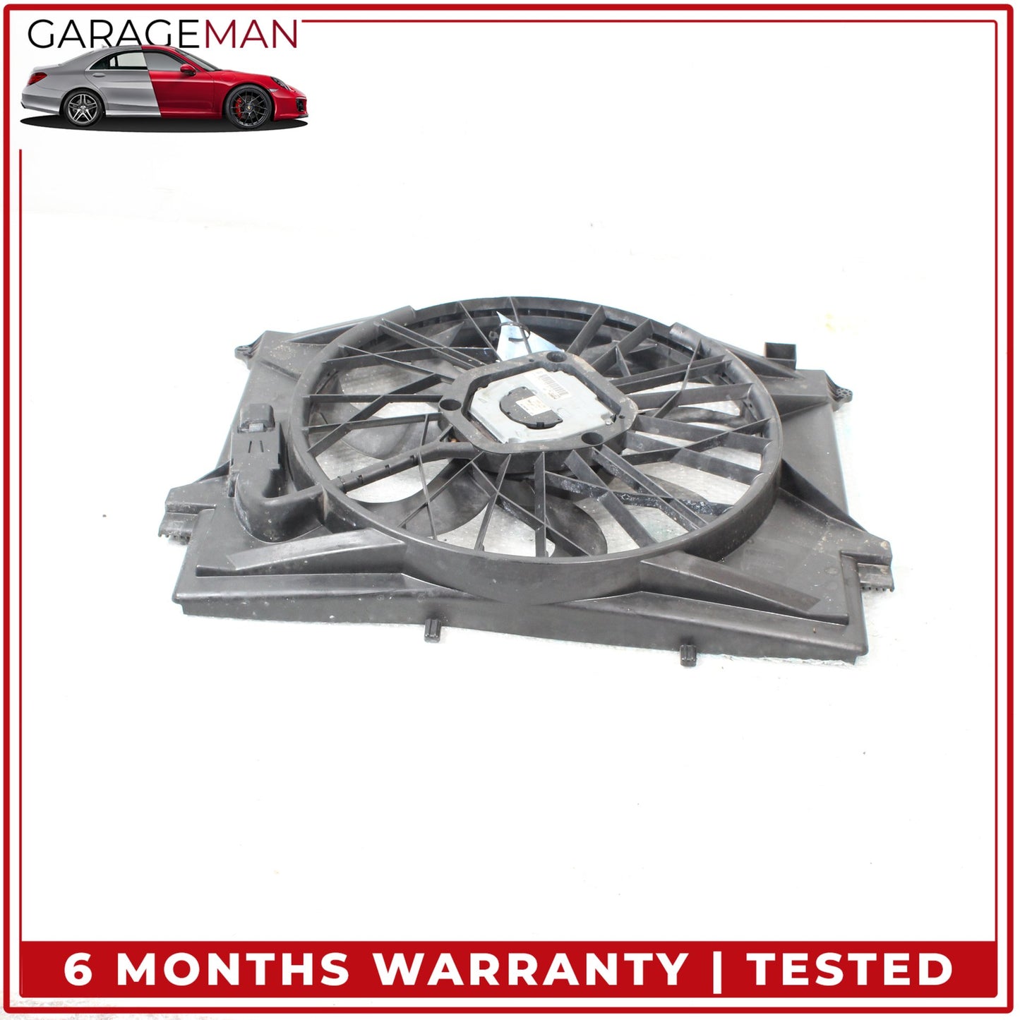 2003-2012 Mercedes R230 SL500 Cooling Fan Blade w/ Shroud & Motor 0130706905 OEM