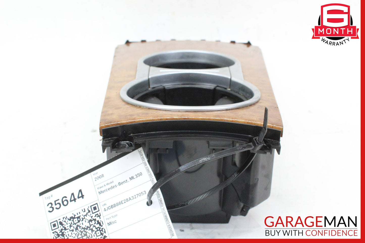 06-12 Mercedes-Benz ML350 W164 Center Console Dual Cup Holder 1636800714 OEM