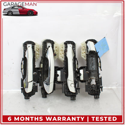 2014-2019 Mercedes W117 CLA250 Front and Rear Exterior Door Handle Set White OEM