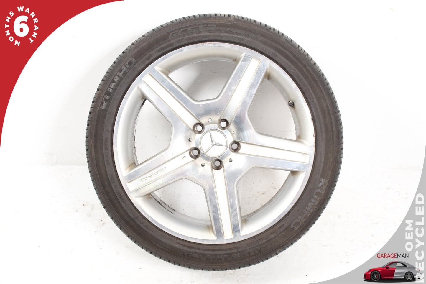 2007-2011 Mercedes W221 S550 S600 Front Wheel Rim w/ Tire 8.5JX19H2 ET43 OEM