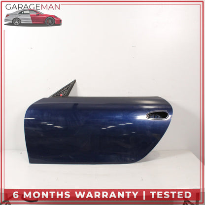 1997-2005 Porsche 911 Carrera Front Left Side Door Shell Blue Metallic OEM