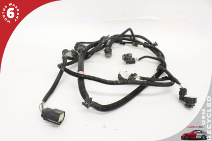 2012-2015 Tesla Model S 85D AWD Front Bumper Parking Assist Sensor PDC Set of 6 w/ Wire Harness 104847314A