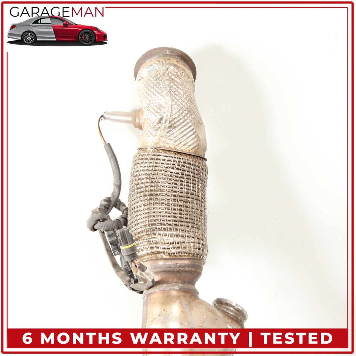 2014-2016 Mercedes W212 E250 Diesel Exhaust Mid Pipe Resonator Silencer OEM