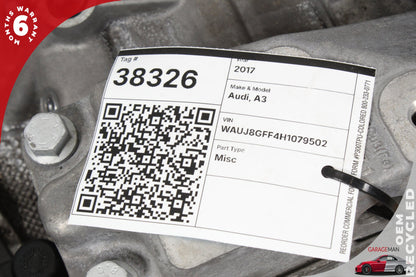 2015-2018 Audi A3 AWD 2.0L Engine Motor 6 Speed Automatic Transmission OEM 81K