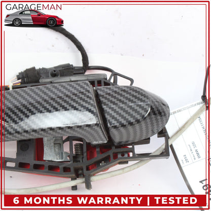 2012-2018 BMW 328i F30 Front Right Exterior Door Handle Carbon Fiber 7321640 OEM