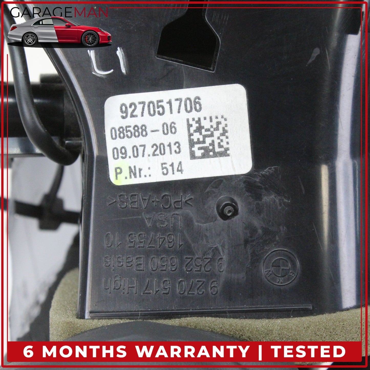 2014-2019 BMW X5 X6 F15 Front Right Side Dashboard AC A/C Air Vent 9252650 OEM