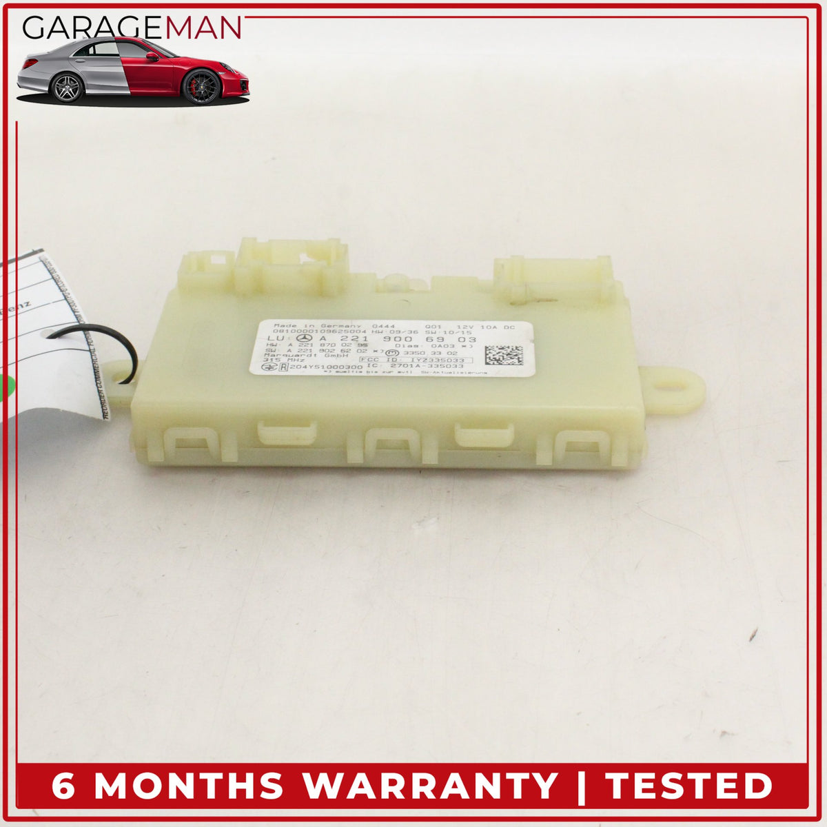 2007-2014 Mercedes-Benz S400 S-Class W221 Sedan Keyless Go Entry Control Module OEM