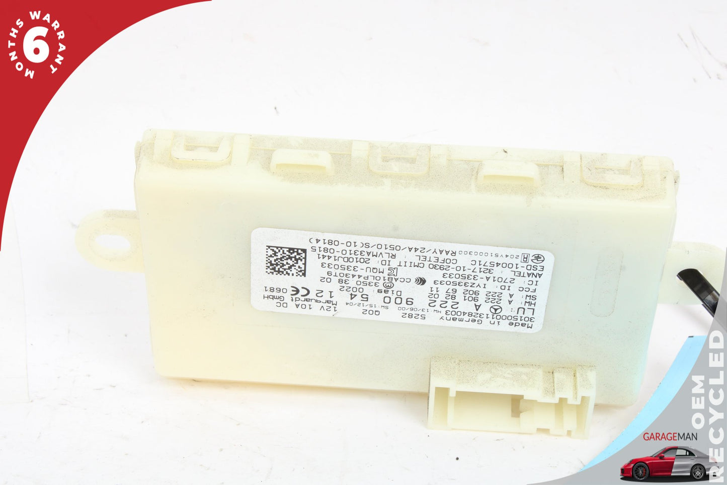 14-19 Mercedes-Benz C300 W205 Keyless Go Entry Control Module 2229005412