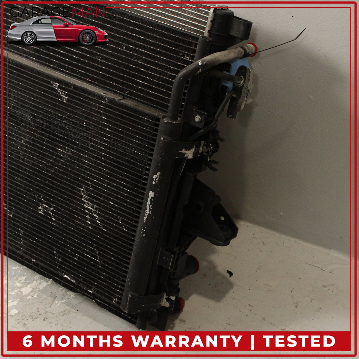 2010-2016 Land Rover LR4 L319 Engine Cooling Radiator AC A/C Condenser Assembly