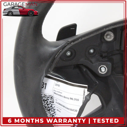 2009-2013 Mercedes W164 ML350 Steering Wheel w/ Paddle Shifters 1644606903 OEM