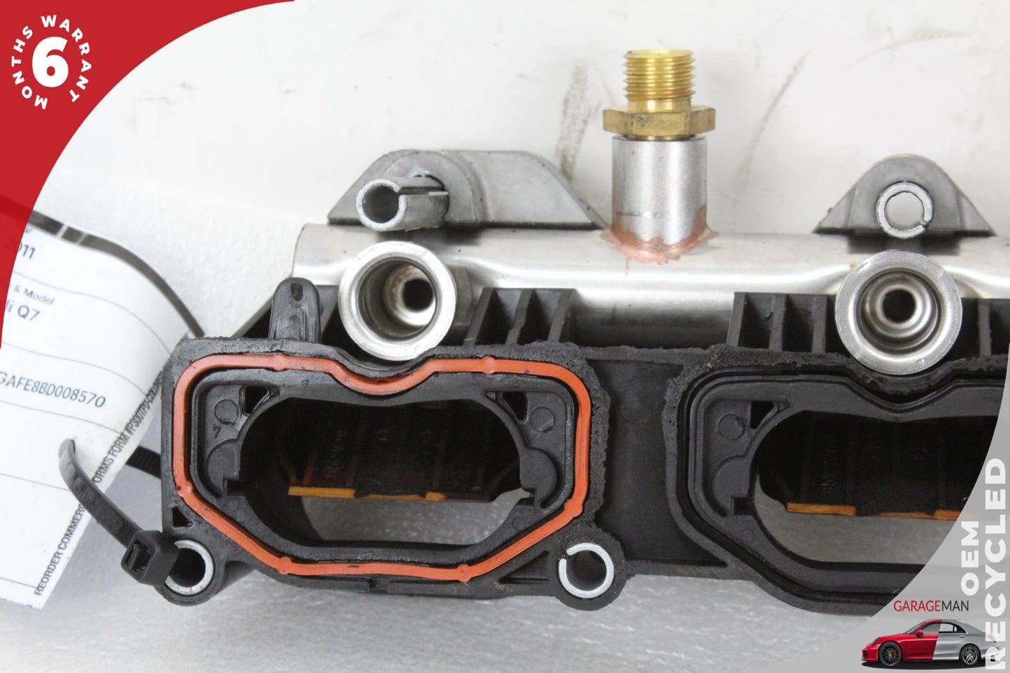 2011-2018 Audi Q7 Porsche Cayenne 958 Left Lower Intake Manifold w/ Bracket OEM