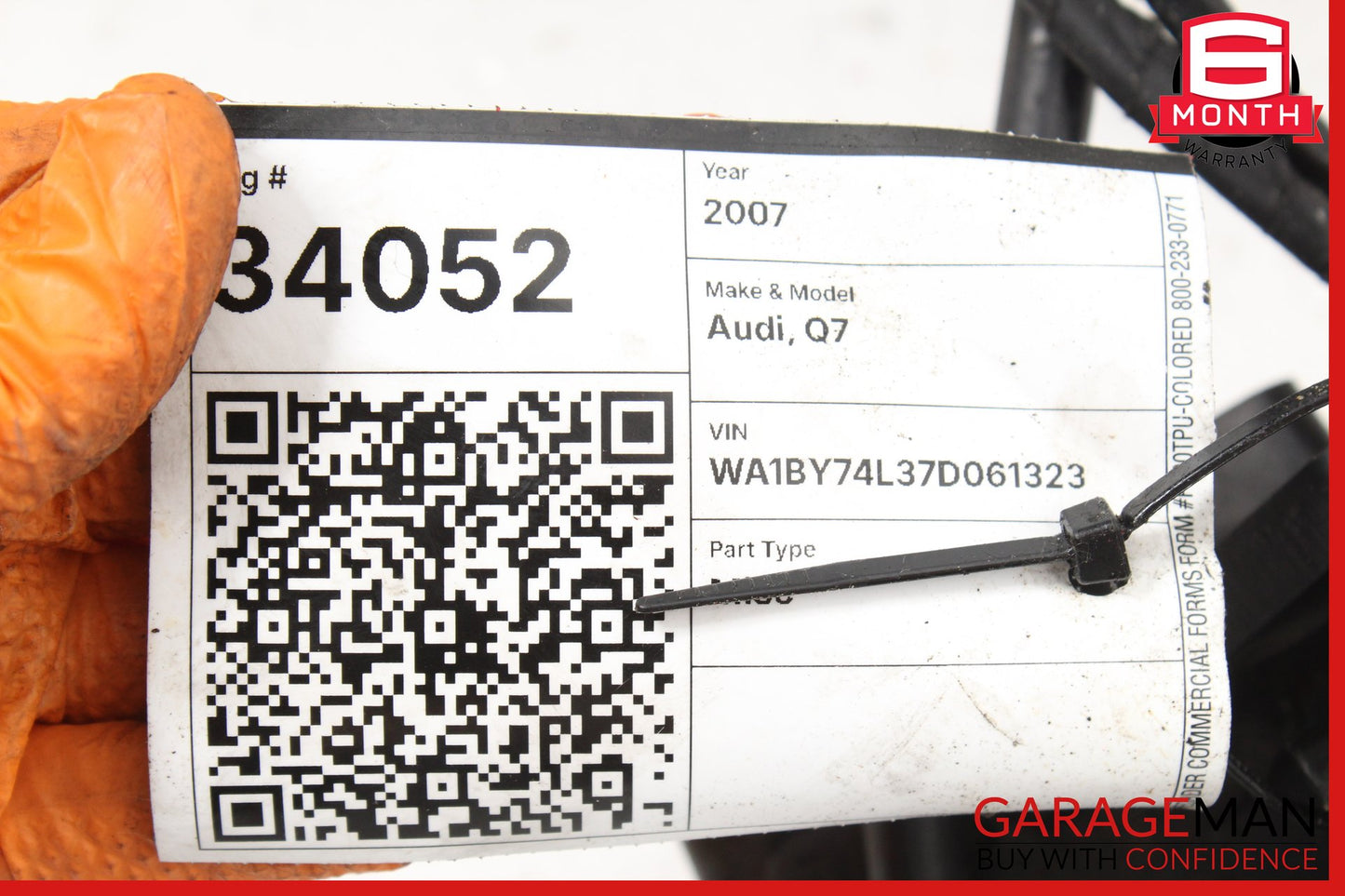 2007-2015 Audi Q7 Rear Trailer Tow Hitch Reinforcement Bar 4L0803921F OEM