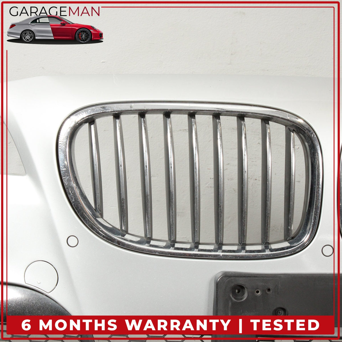 2013-2015 BMW 740i F01 Front Bumper Cover Panel Silver Metallic 7332262 OEM