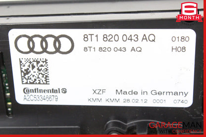 2009-2012 Audi A5 Front AC A/C Air Conditioning Heater Climate Control Panel OEM