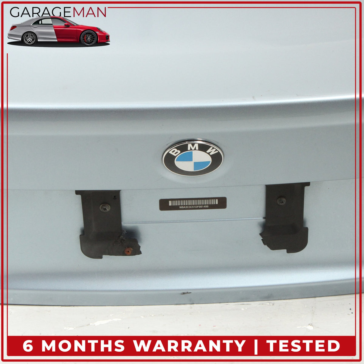 2012-2018 BMW 320i xDrive Trunk Lid Panel Assembly 7288757 OEM