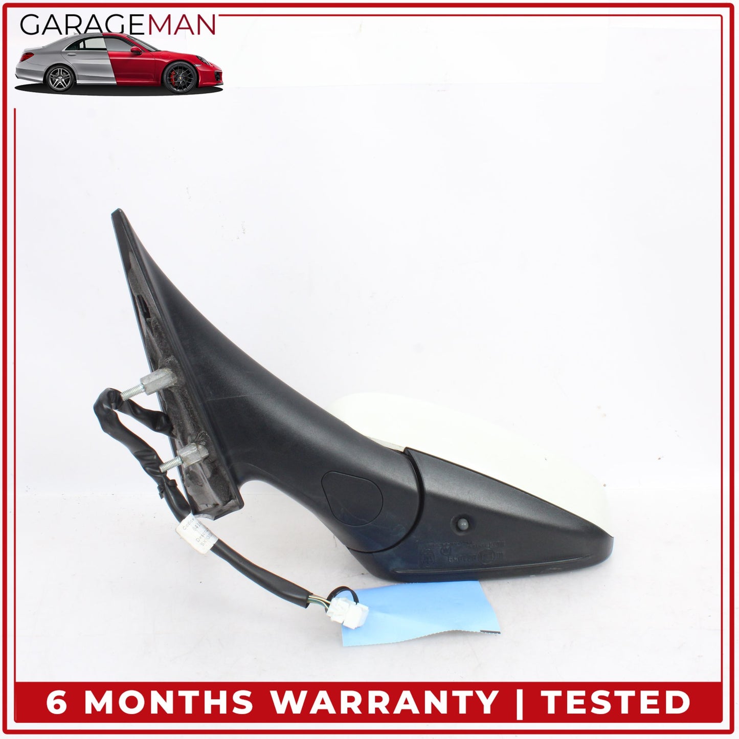 2008-2019 Maserati GranTurismo M145 Front Left Door Rear View Mirror White OEM