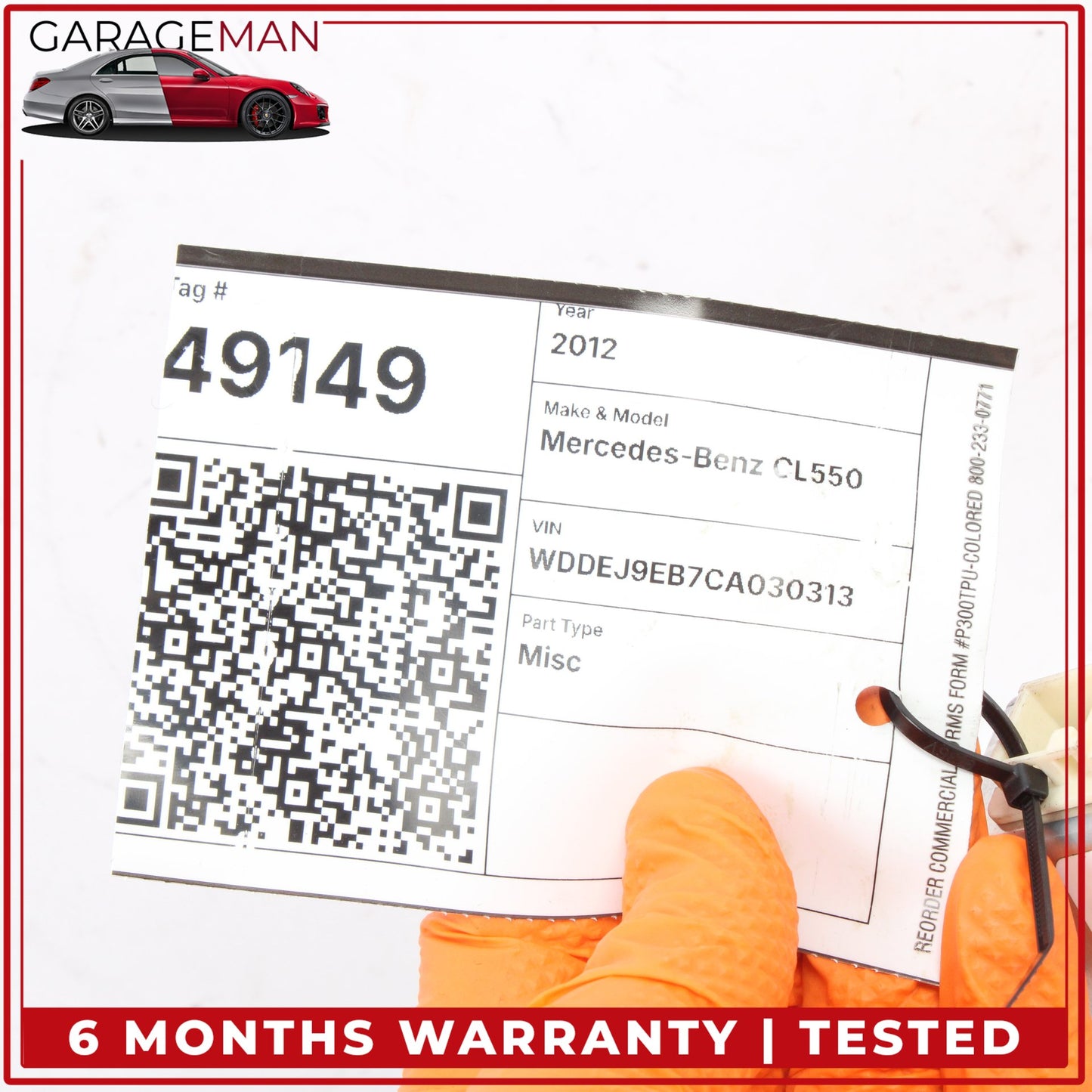 2007-2019 Mercedes W216 CL550 Windshield Night Vision Camera 0009050538 OEM