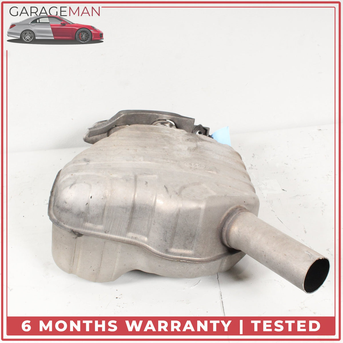 2013-2018 Audi A8 S8 Rear Left Driver Side Exhaust Muffler w/ Tip 4H0253611 OEM