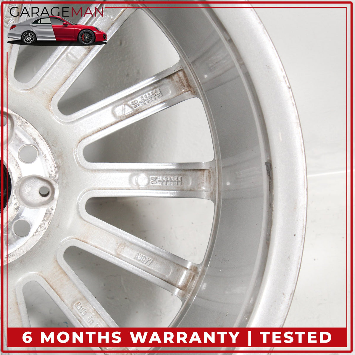 2015-2023 Mercedes W205 C300 Rear Side Wheel Rim 8.5JX19 H2 ET52 2054011400 OEM