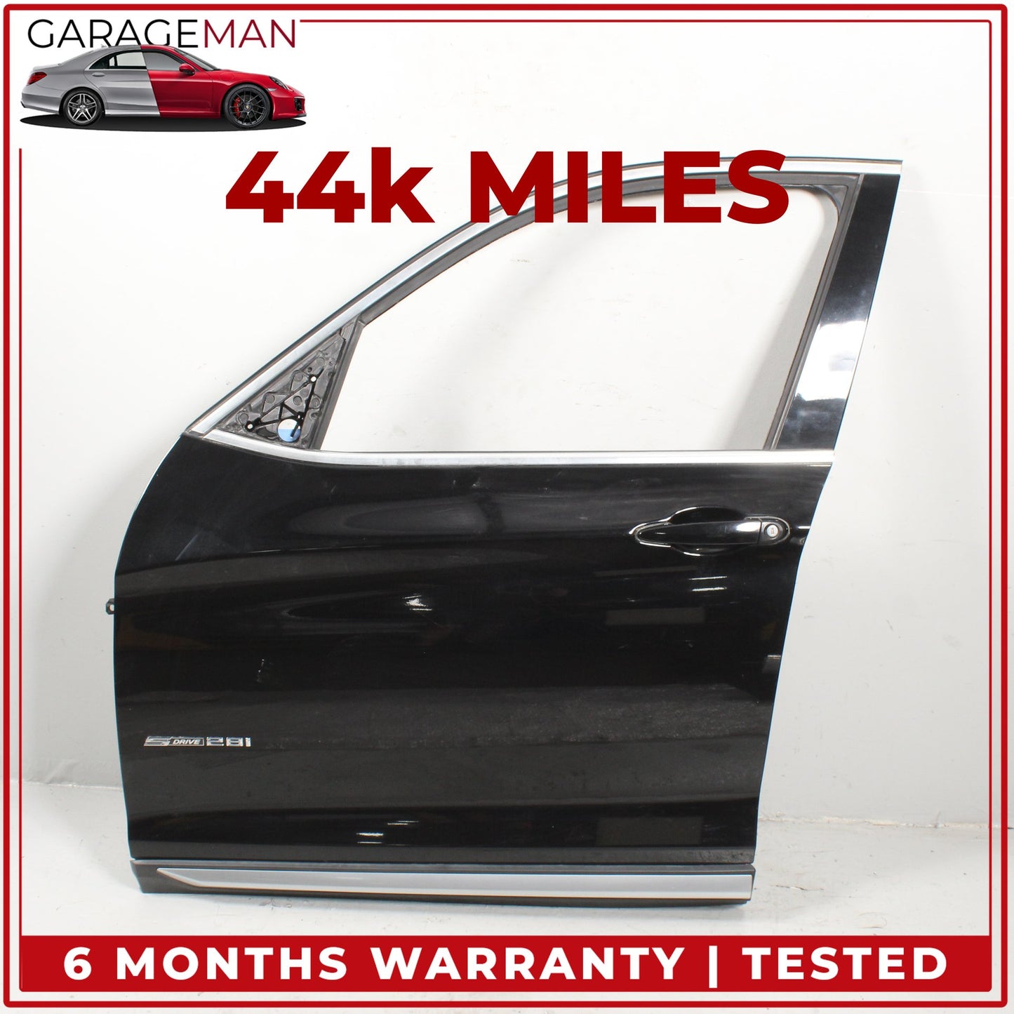 2011-2017 BMW X3 F25 SUV Front Left Side Door Shell w/ Door Handle Black OEM