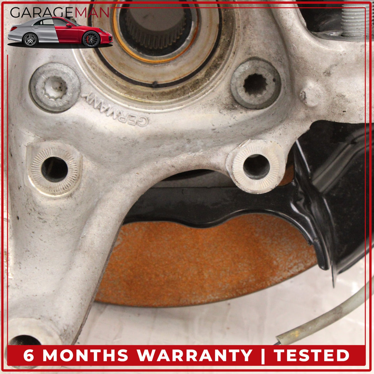 2016-2025 Audi Q3 VW Tiguan Rear Left Spindle Knuckle Wheel Hub Rotor Disc OEM