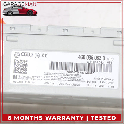 2012-2018 Audi A7 A6 AM FM Audio Radio Receiver Module 4G0035082 OEM