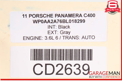 11-16 Porsche Panamera 970 3.6L RWD Automatic Transmission Complete OEM